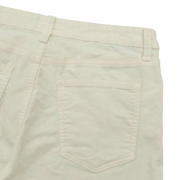 Kut from the Kloth Kelsey Corduroy Pants Womens 8 Ivory FAB AB Ankle Flare - Picture 7 of 12